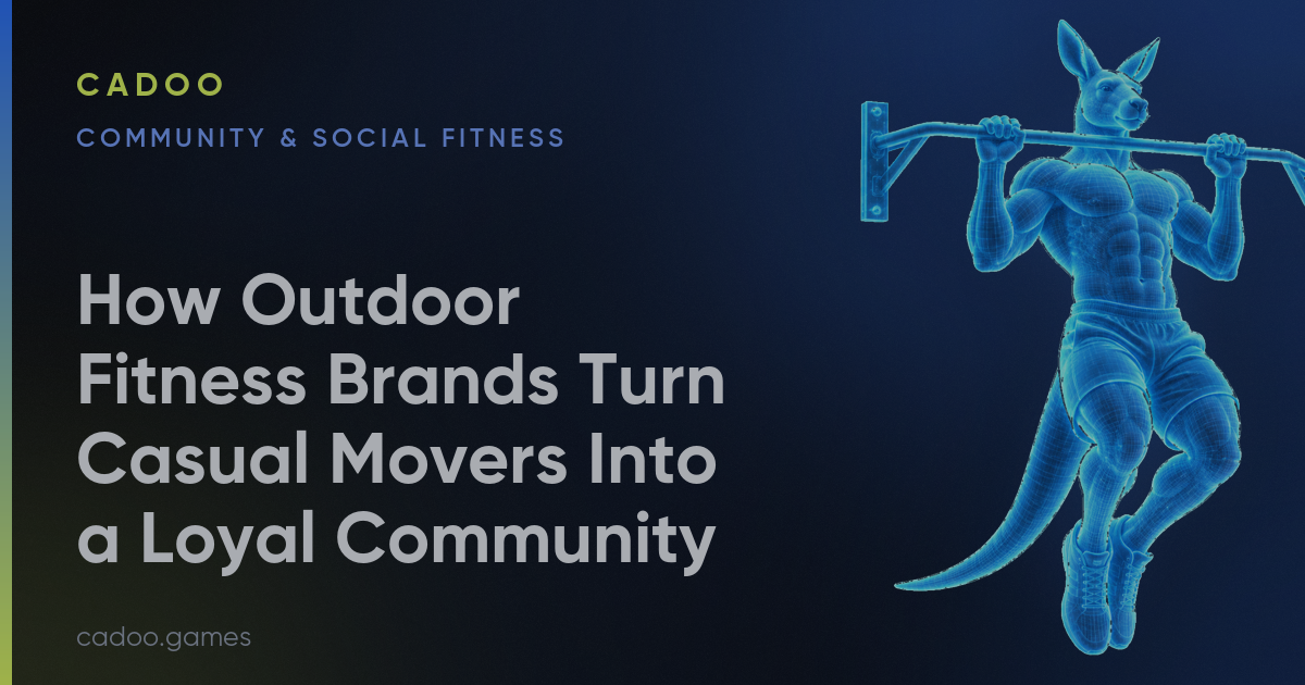 Cadoo for fitness brands — community and social fitness games — Cadoo
