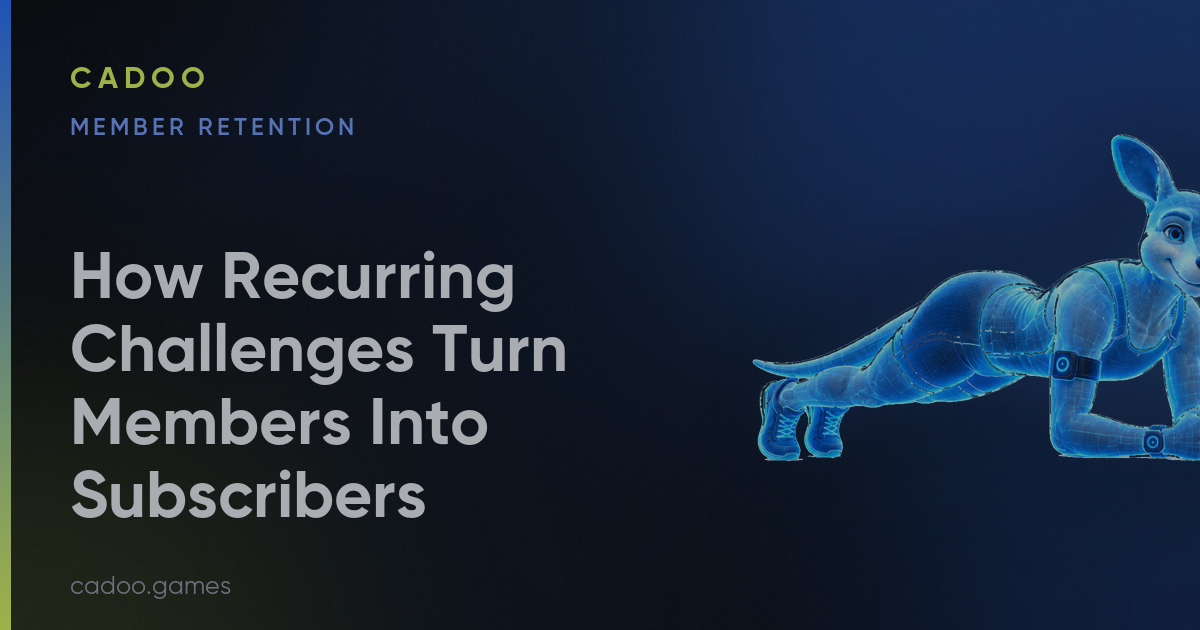 Cadoo for fitness brands — member retention games — Cadoo
