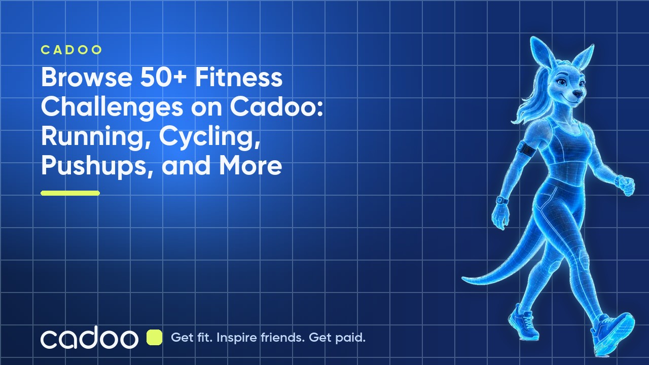 Browse 50+ Fitness Challenges on Cadoo: Running, Cycling, Pushups, and More