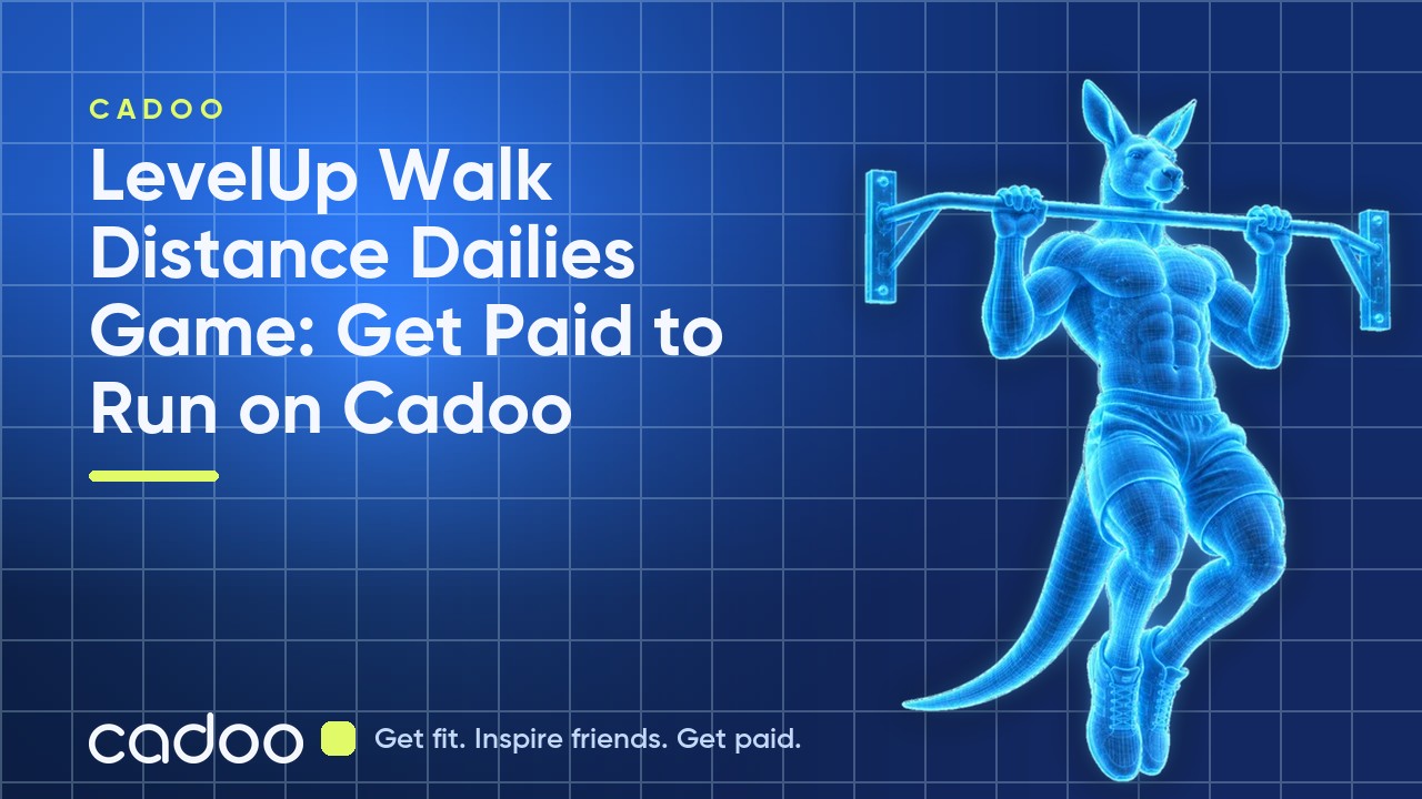LevelUp Walk Distance Dailies Game: Get Paid to Run on Cadoo