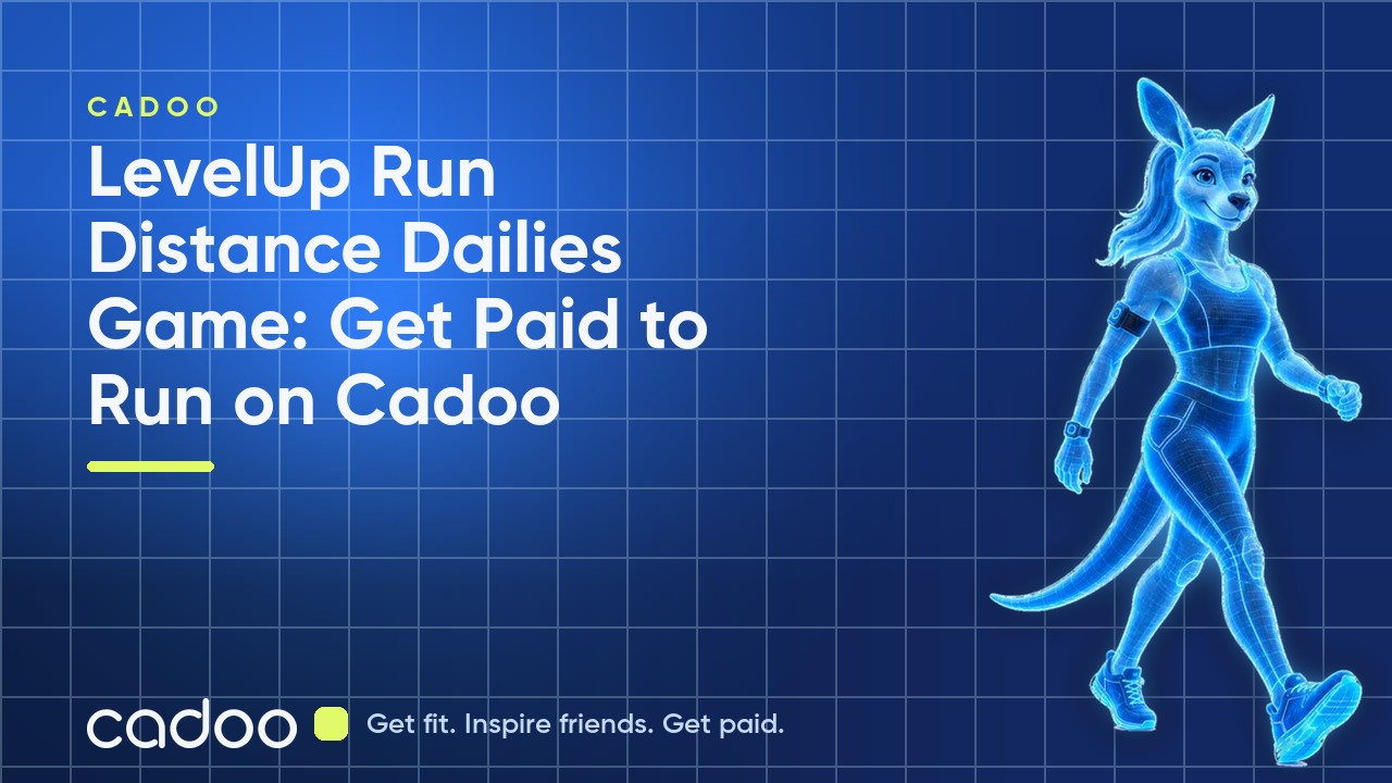 LevelUp Run Distance Dailies Game: Get Paid to Run on Cadoo