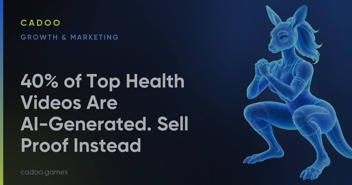 40% of Top Health Videos Are AI-Generated. Sell Proof Instead