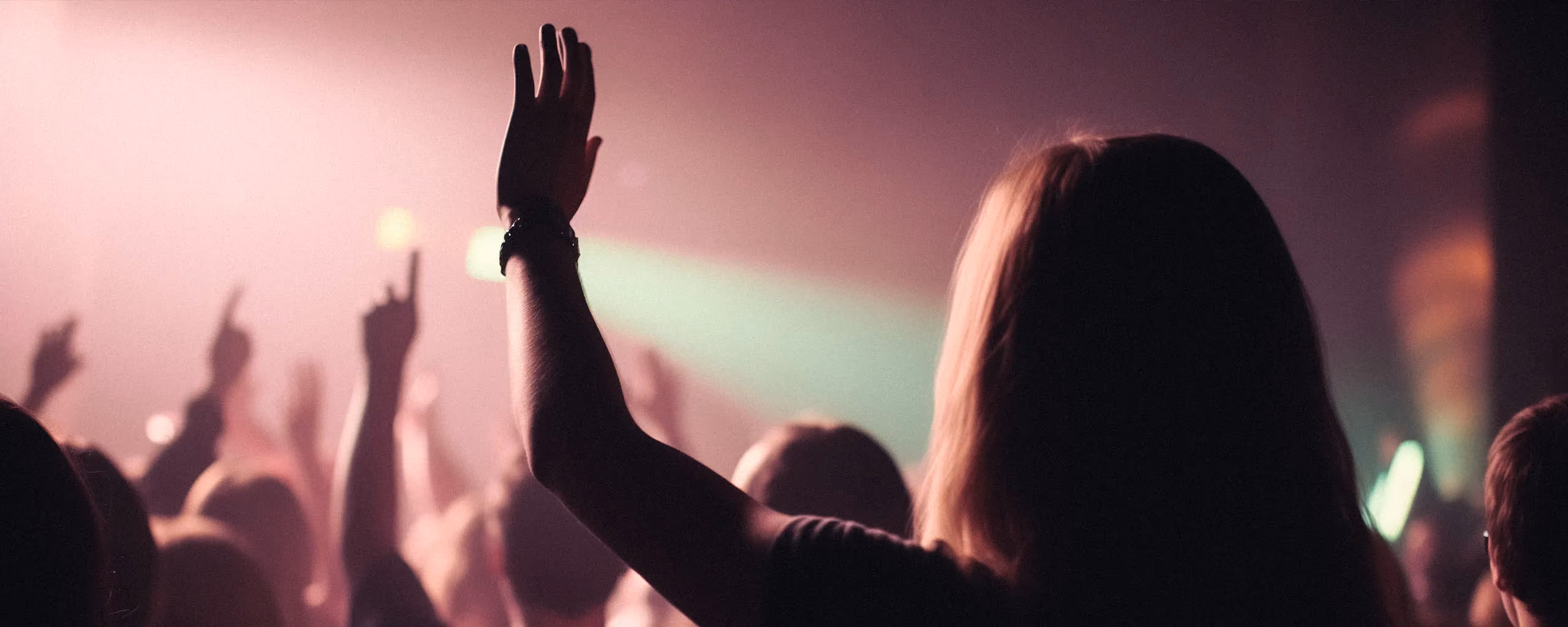 People worshipping in a church