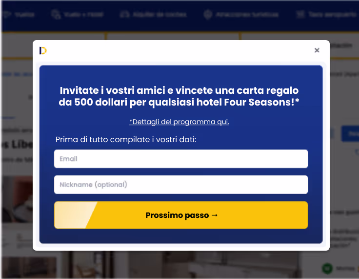 Referrals raffle - directo extension - IT