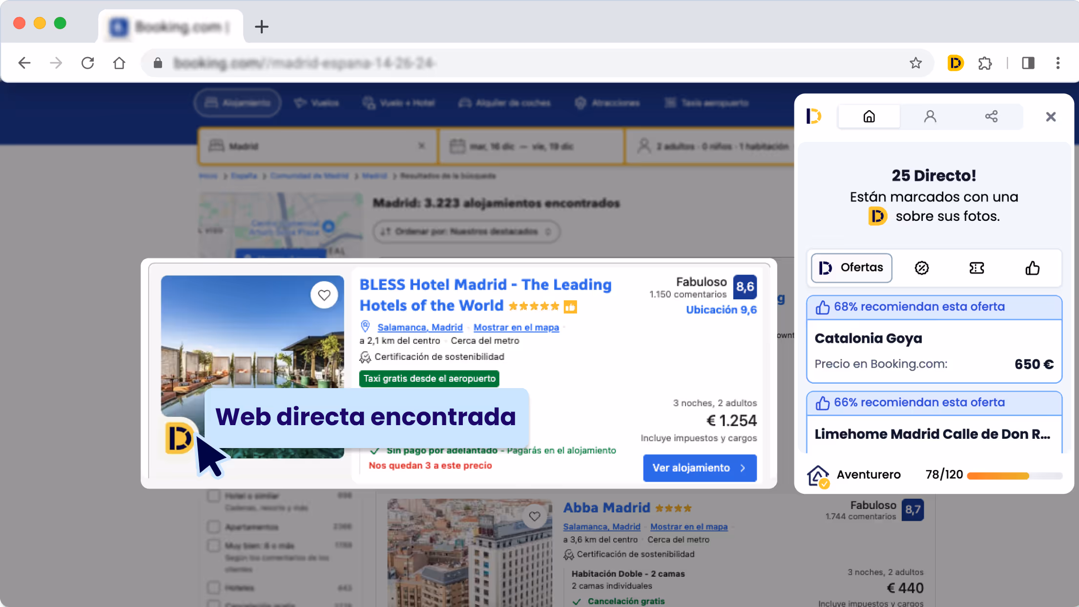 Evita comisiones extra en reservas de hoteles - Directo extension - 02