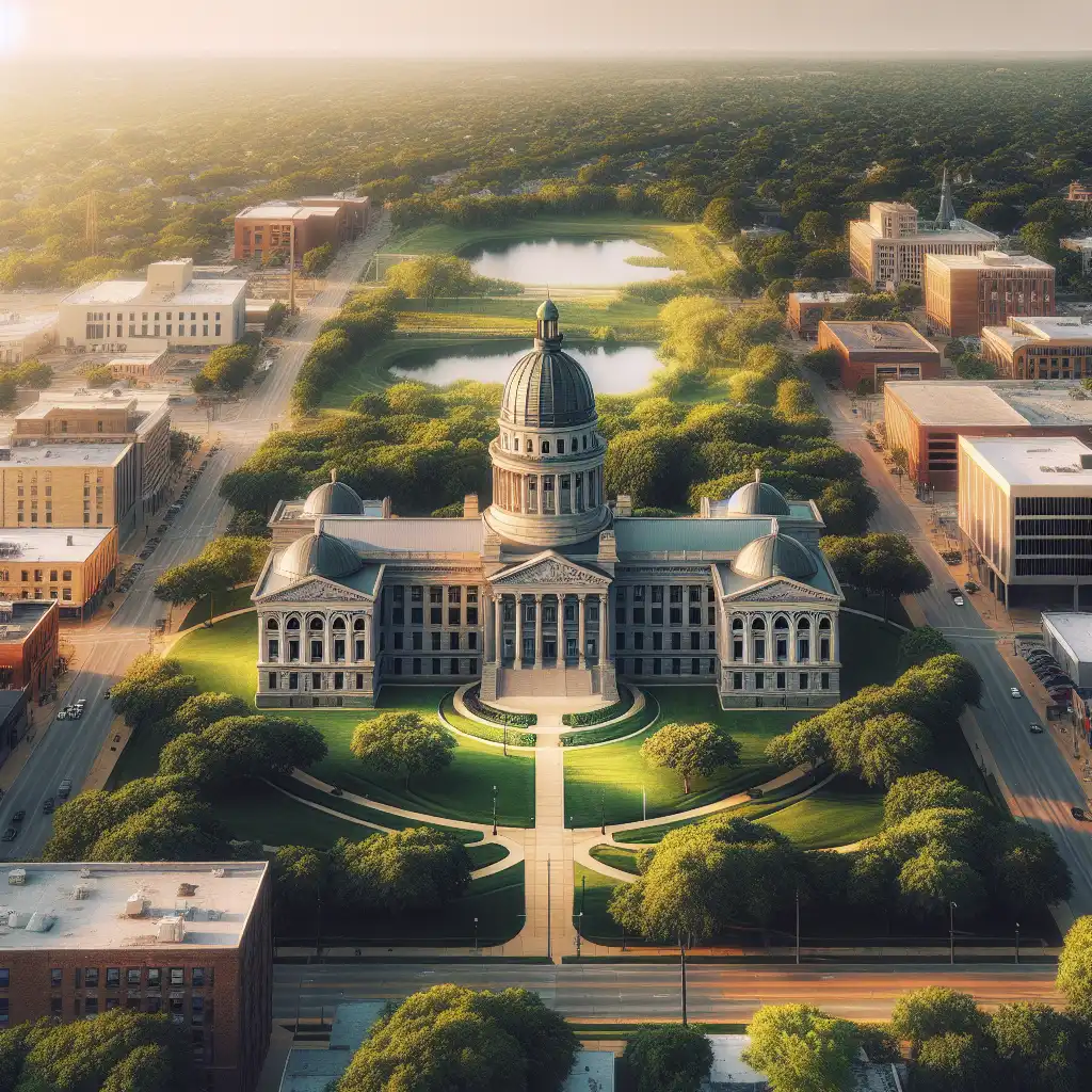 Esta imagen es una representación generada por IA del mejor momento para visitar Kansas