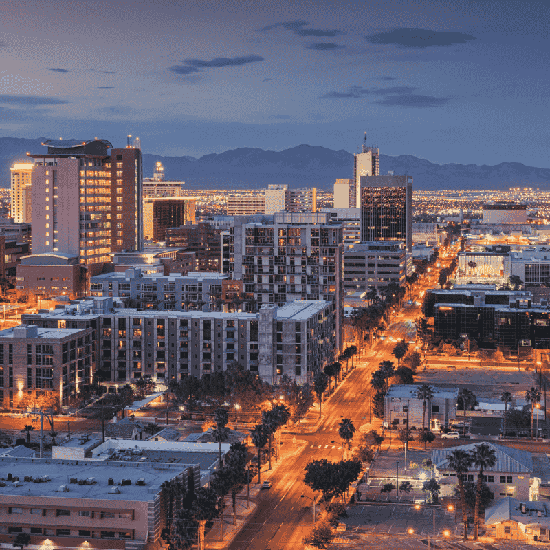 This image is an AI-generated representation of best time to visit  las vegas