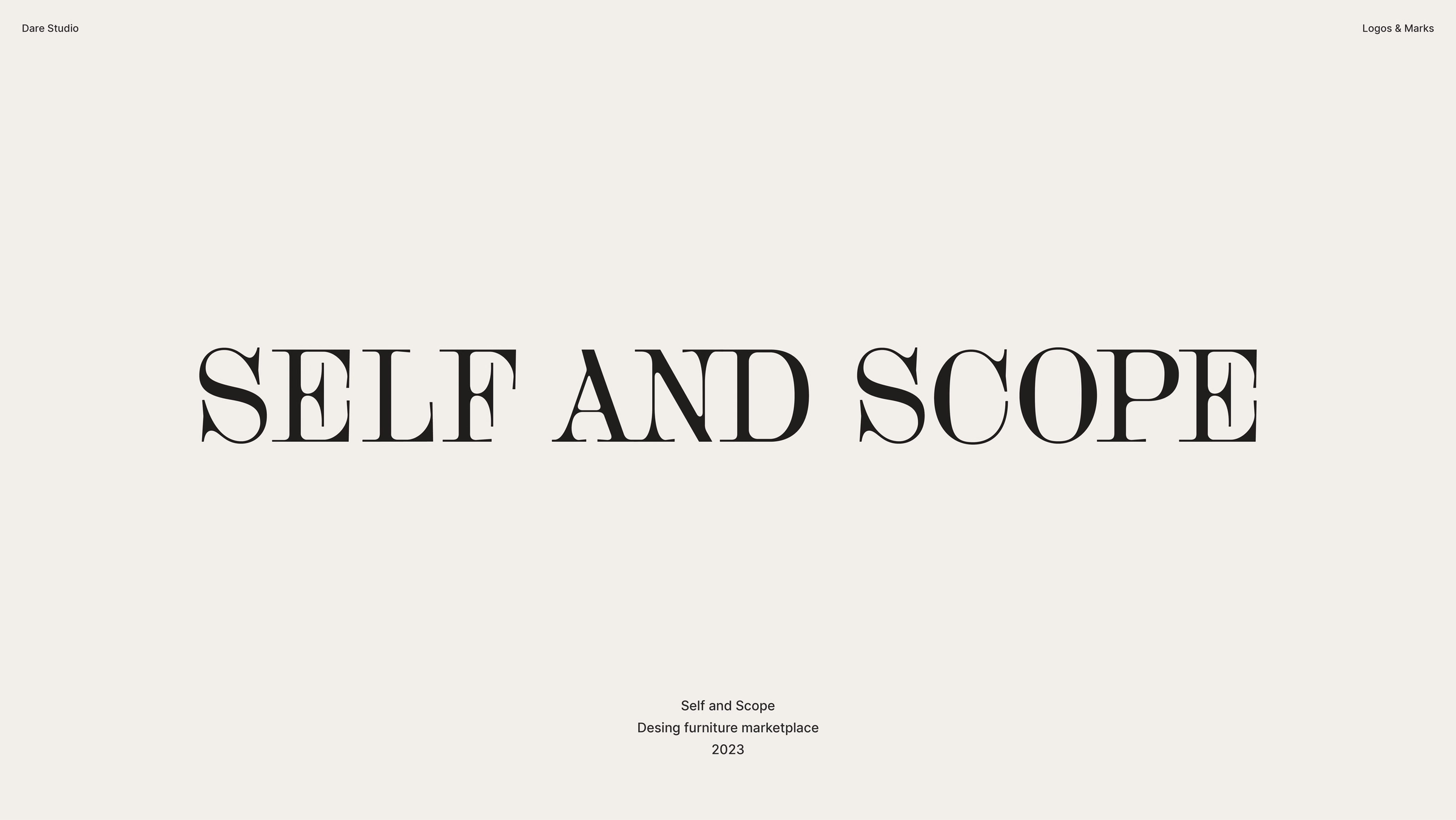 Self and Scope logó, design bútor webáruház