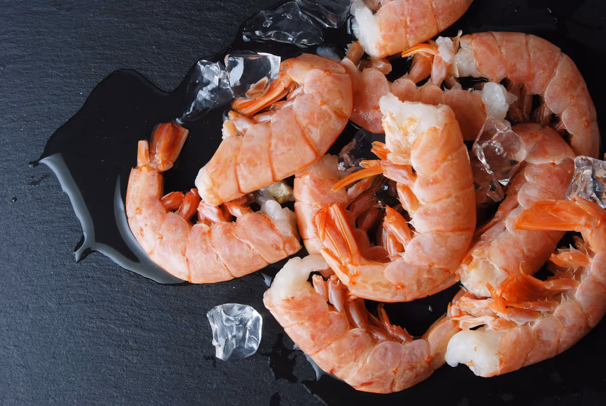 Icy Ocean raw EZ peel Argentine red shrimp