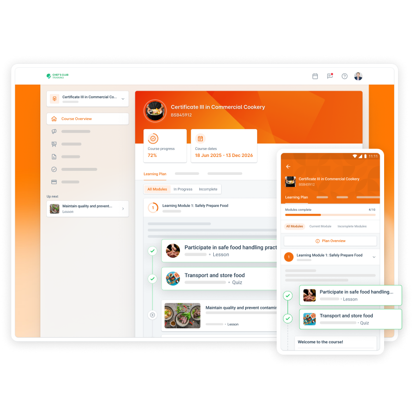 Course catalogue showing featured lessons within medicine and healthcare