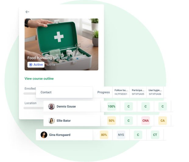 System UI of Question Banks in aXcelerate