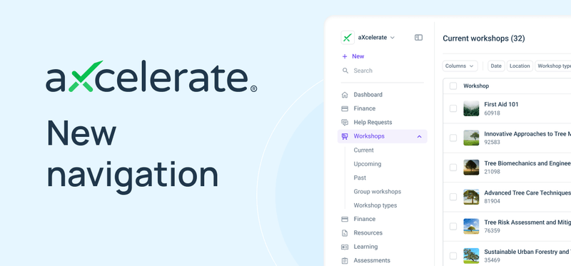 aXcelerate’s New Navigation