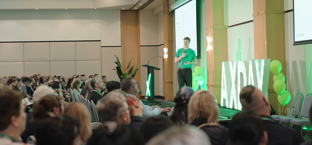  Brooke from Asset College smiles to camera as she talks about her experiences as an aXcelerate client