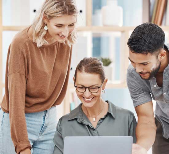 Brooke from Asset College smiles to camera as she talks about her experiences as an aXcelerate client