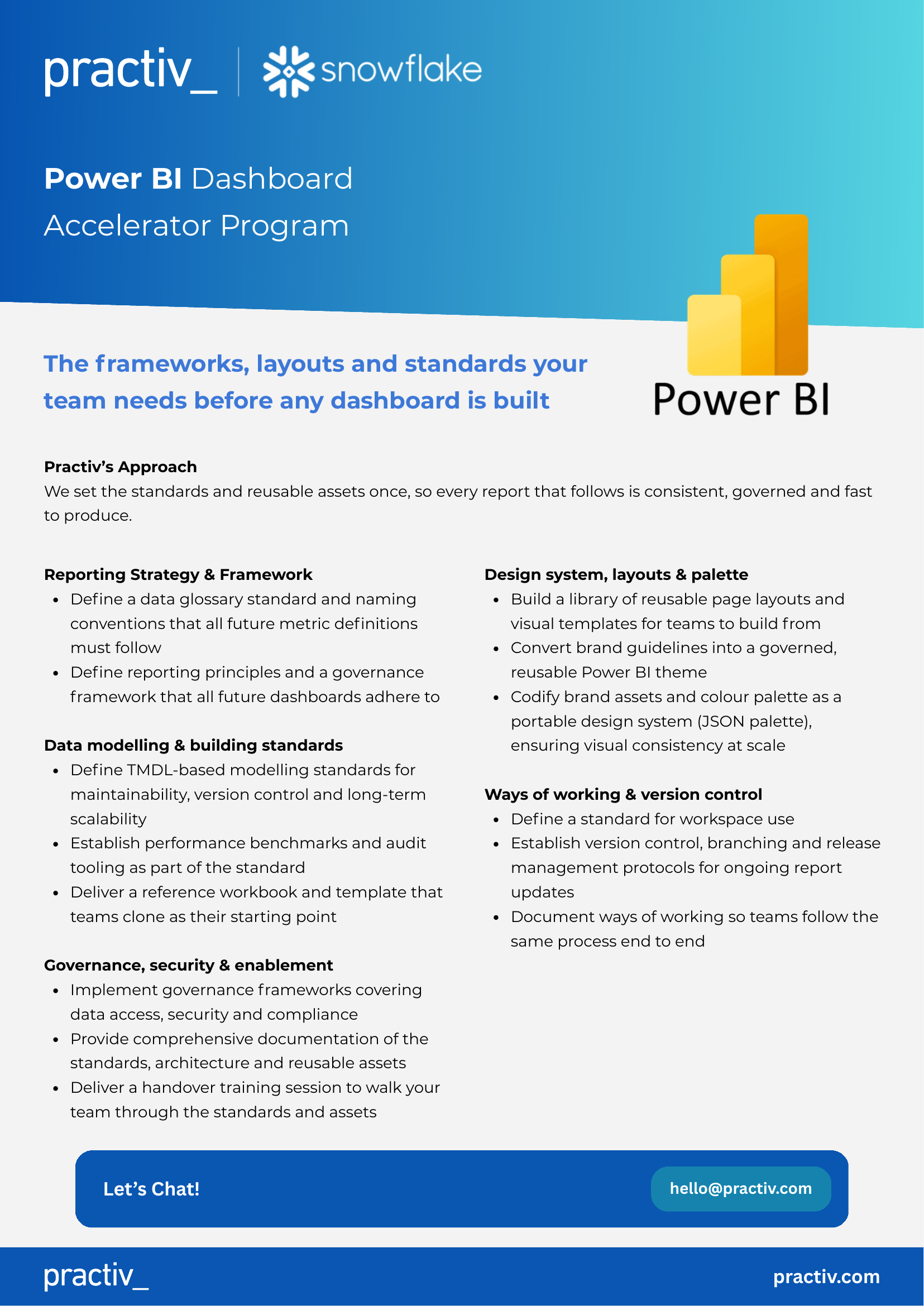 Power BI Dashboard Accelerator Program