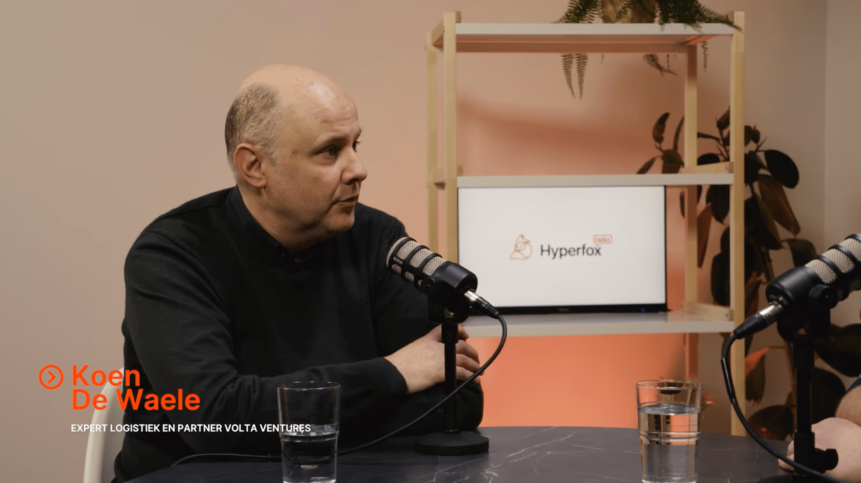 A picture of Koen de Waele in our podcast studio.