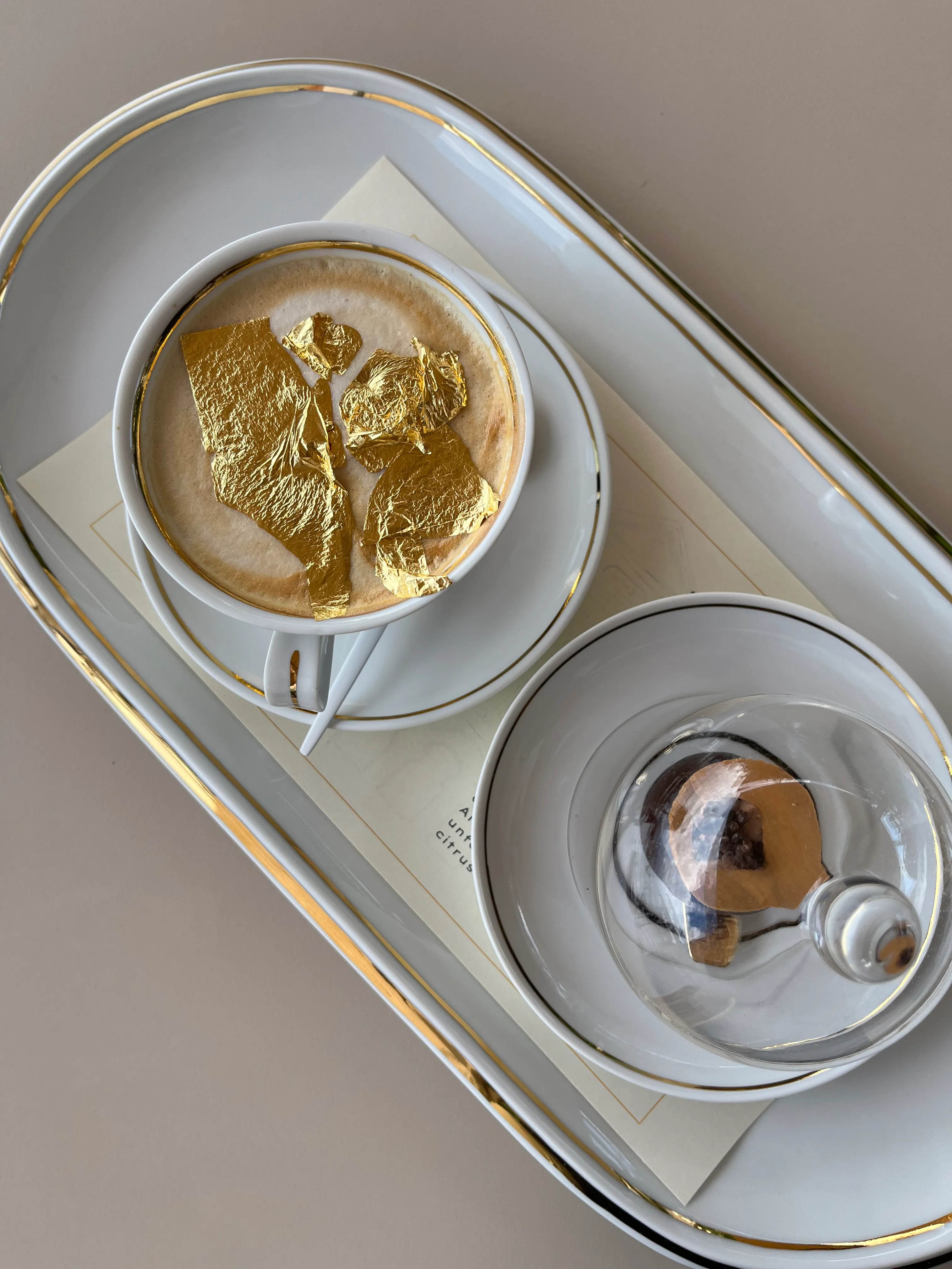 23 karátos arany cappuccino