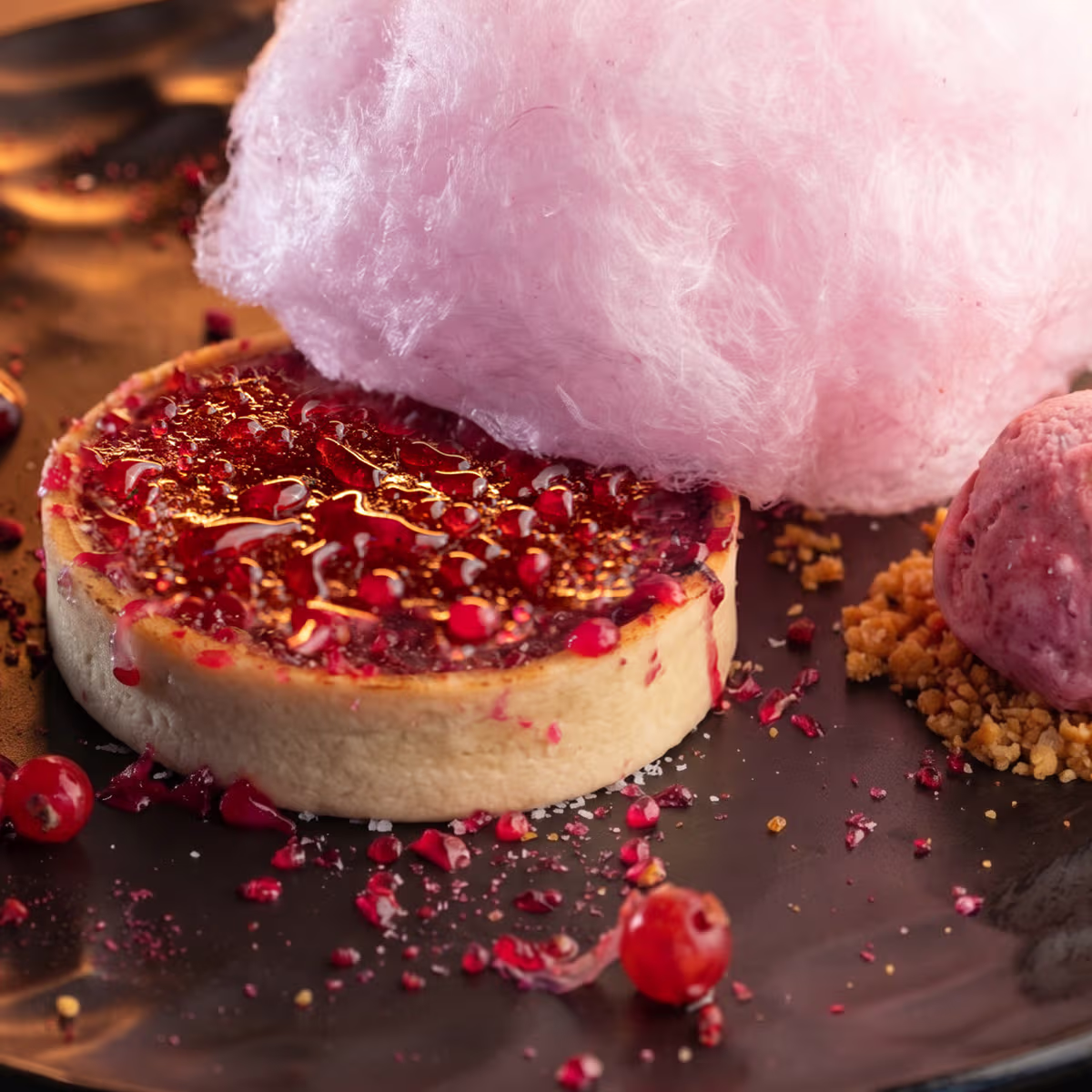 Raspberry Crème Brûlée – Aranybástya Menu, Buda Castle