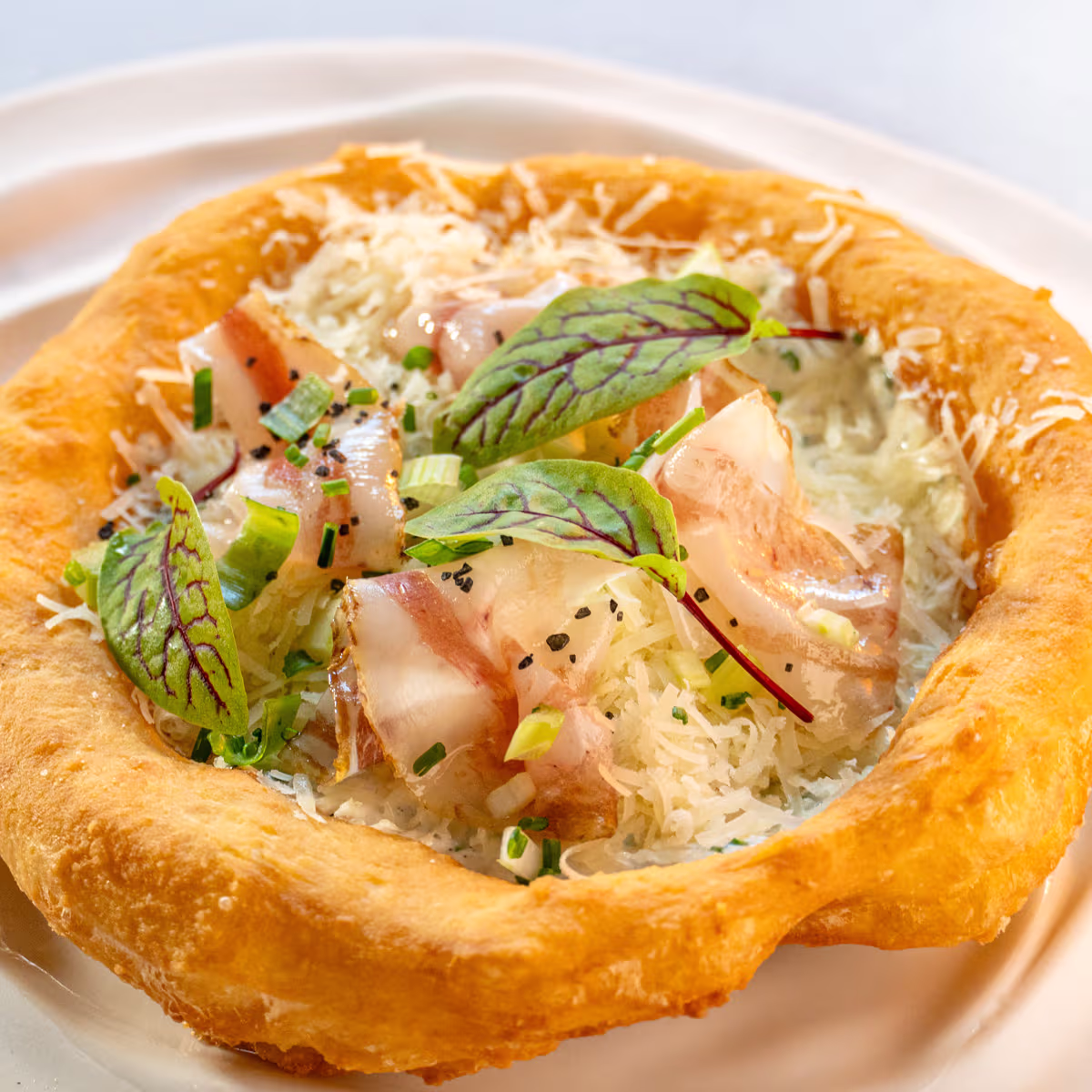 Lángos – Aranybástya Menu, Buda Castle