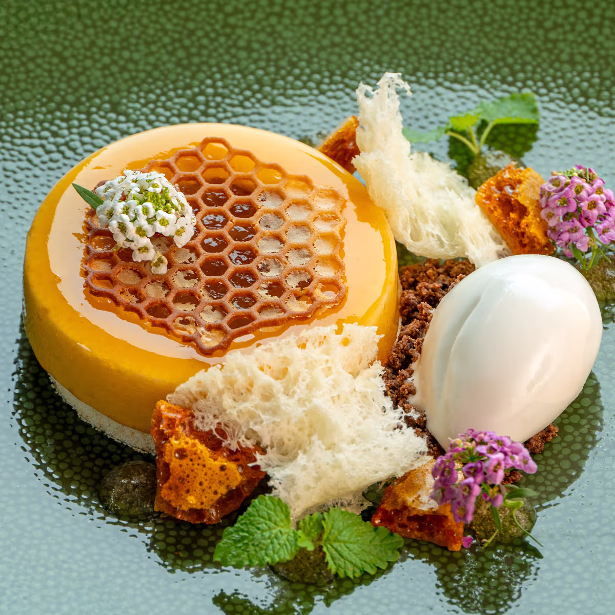 Honey Cream Cake – Aranybástya Menu, Buda Castle