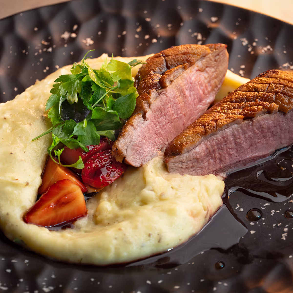 Rosé Duck Breast – Aranybástya Menu, Buda Castle