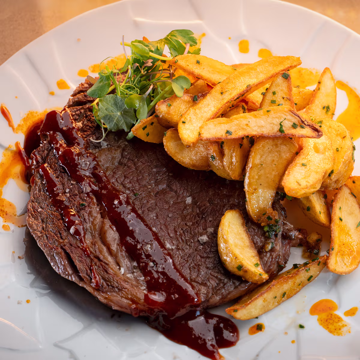 Ribeye steak (250g) – Aranybástya Étterem étlap, Budai Vár
