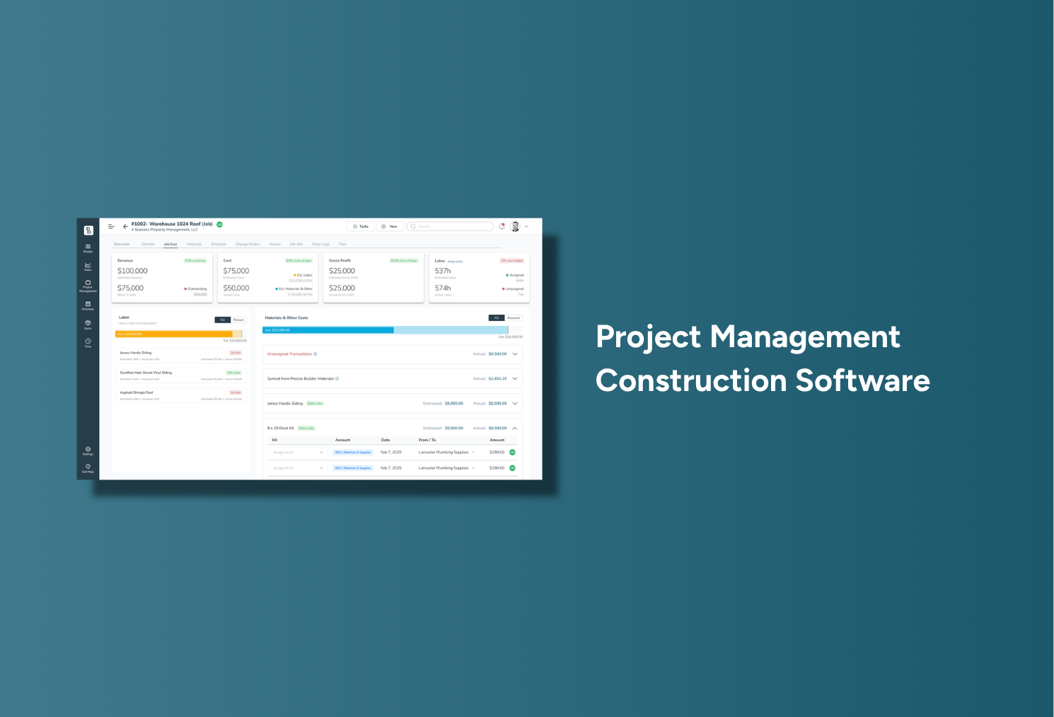 Features of Project Management Construction Software