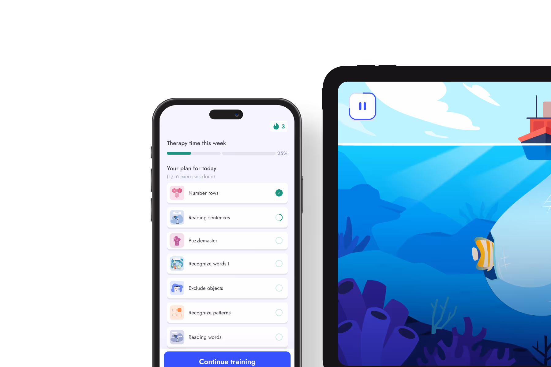 Aphasia and memory app myReha