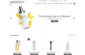 computer screen displaying image of ecommerce website