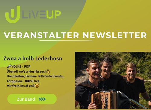 Newsletter für Veranstalter