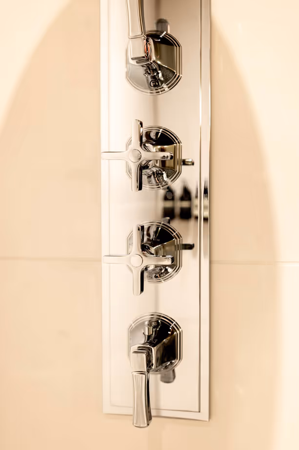 Luxury shower in bedroom