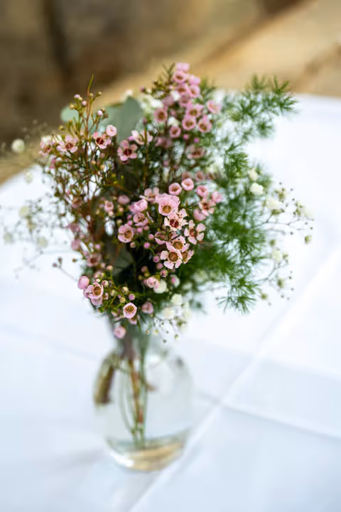 Flower decoration at event