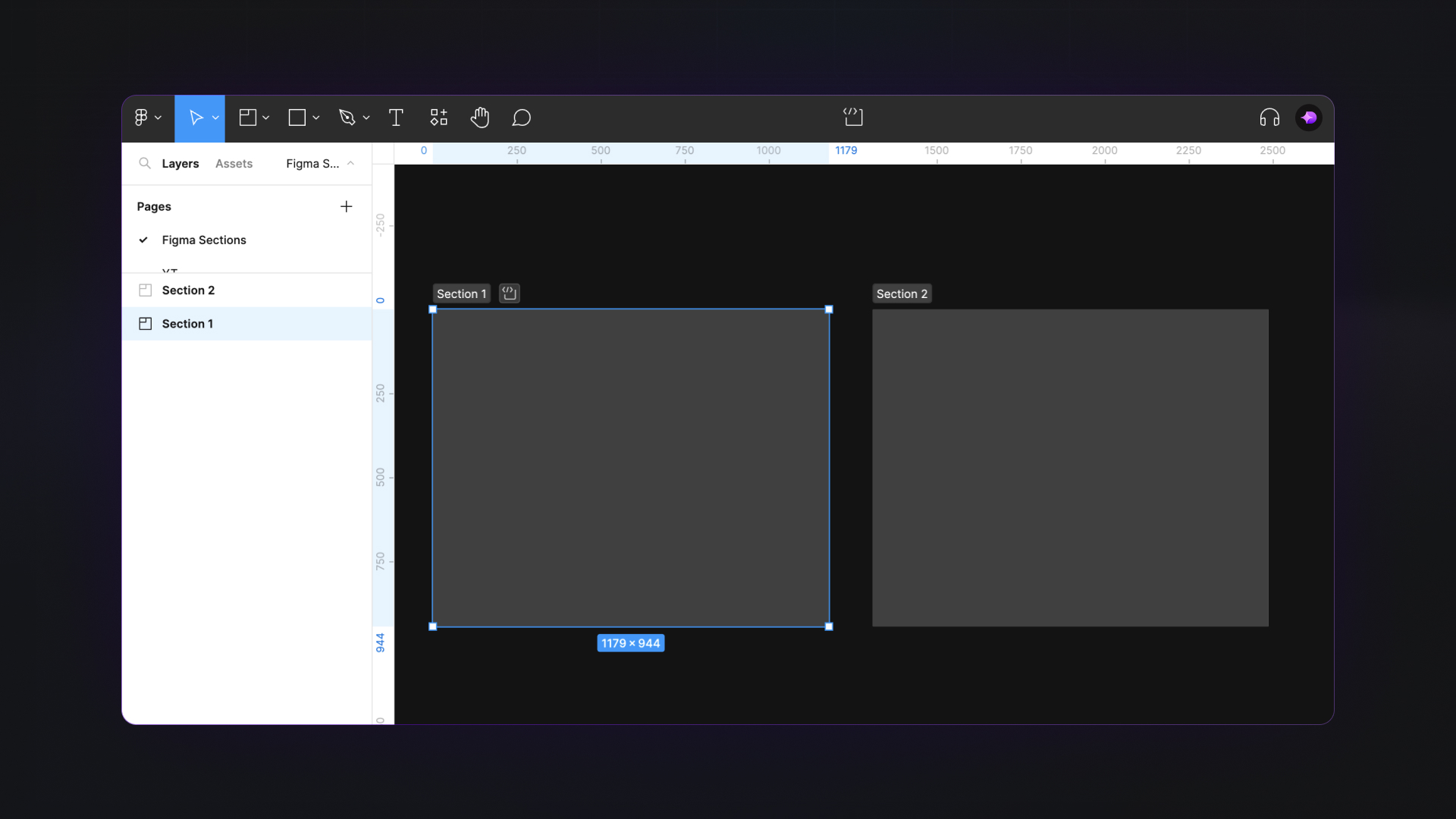 Figma Sections