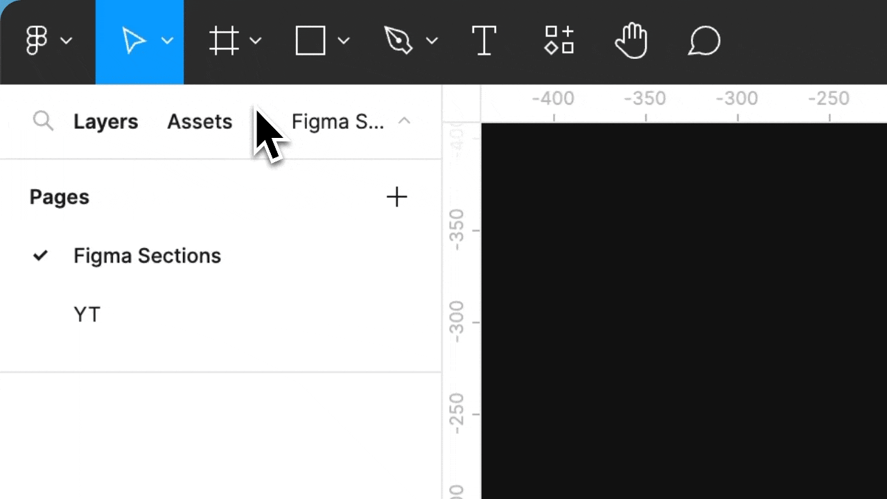 How to create Figma Sections with Toolbar