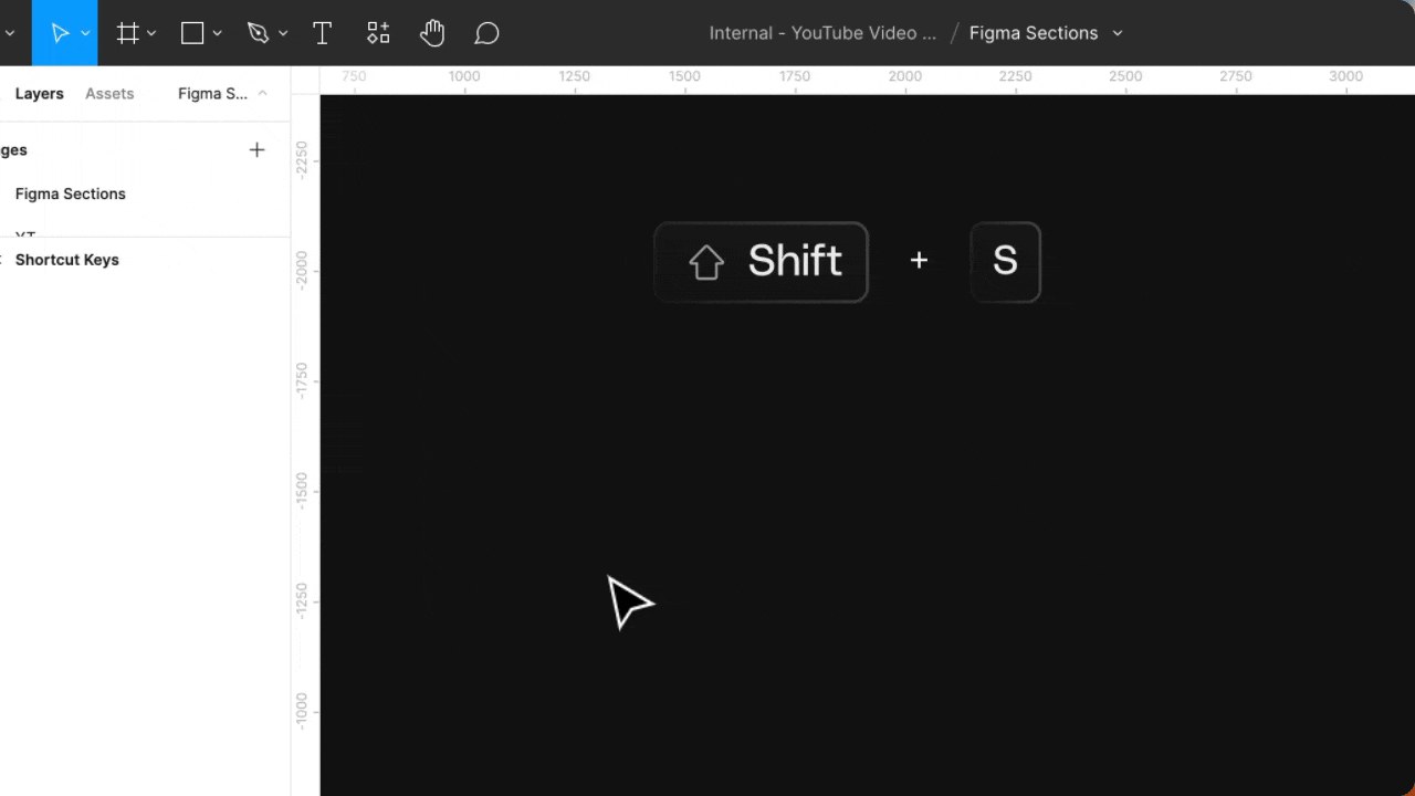 How to create Figma Sections with Shortcut