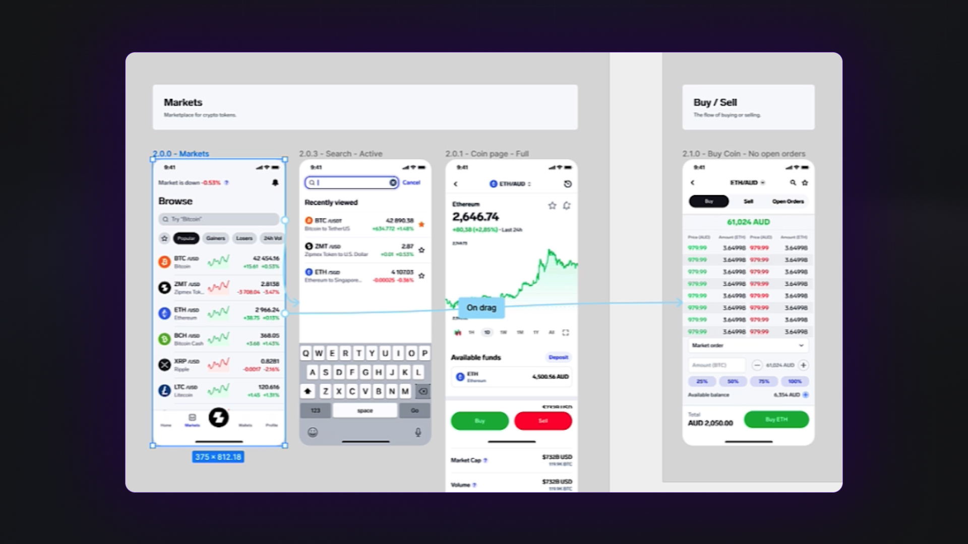 Prototype with Figma Sections