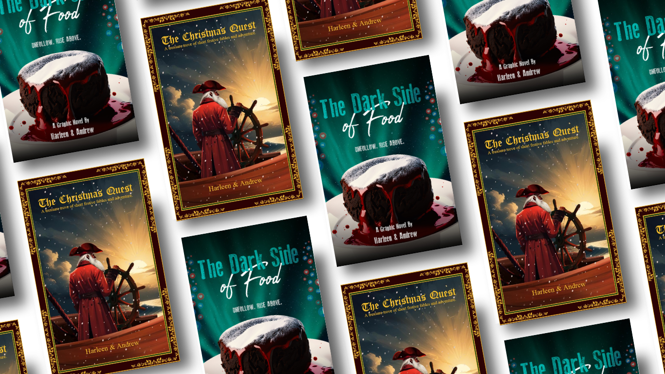 A hero banner showing a collection of books that mumble marketing has marketed