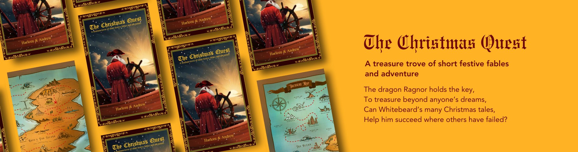 A banner of The Christmas Quest Book Series