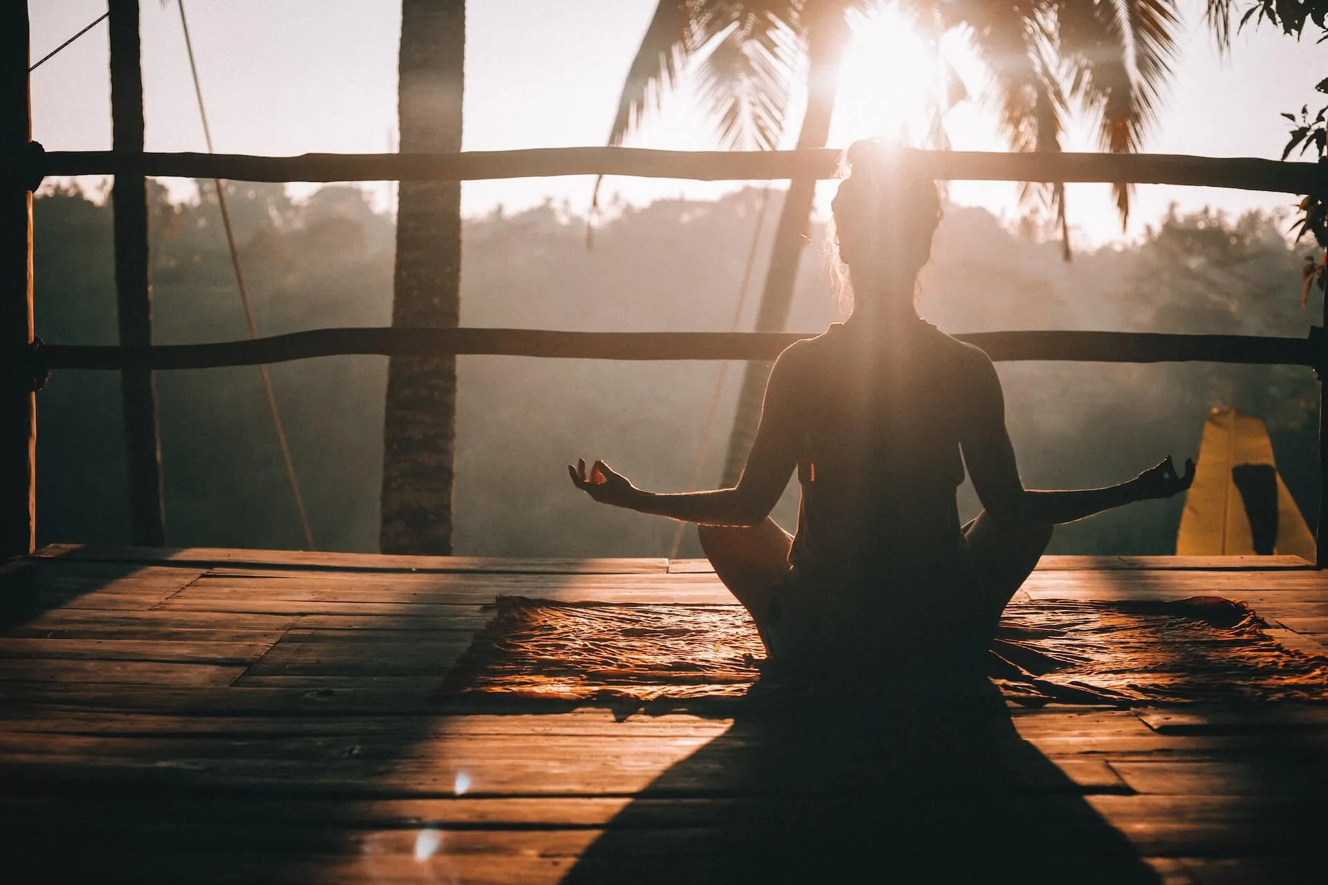 morning yoga session