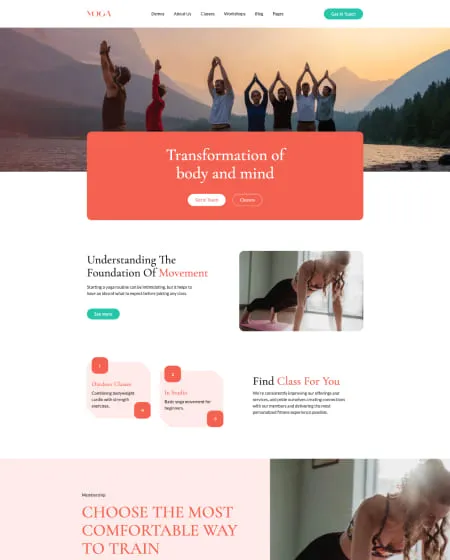 landing page