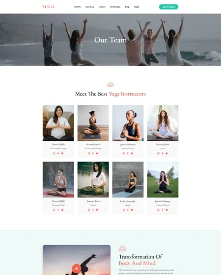 landing page