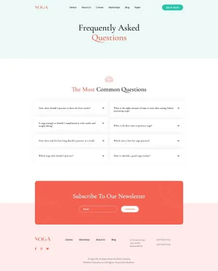 landing page