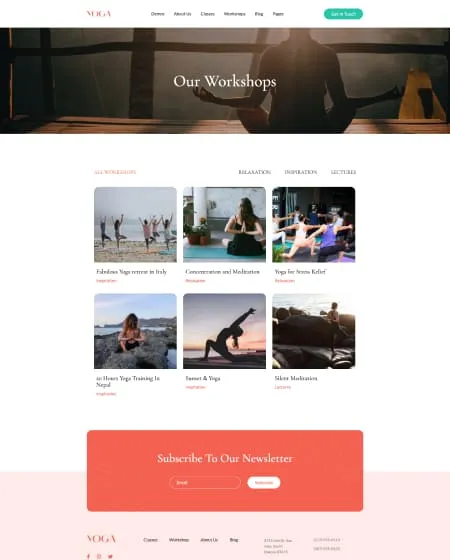 landing page