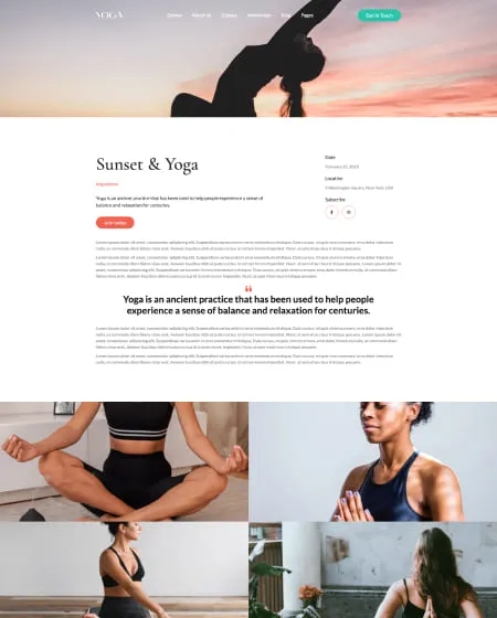 landing page