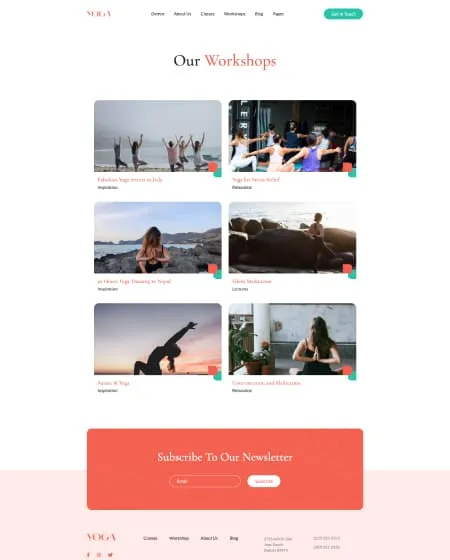 landing page