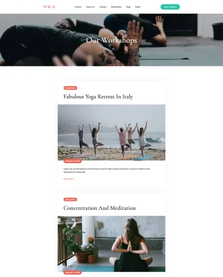 landing page