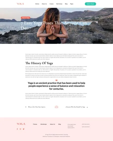 landing page