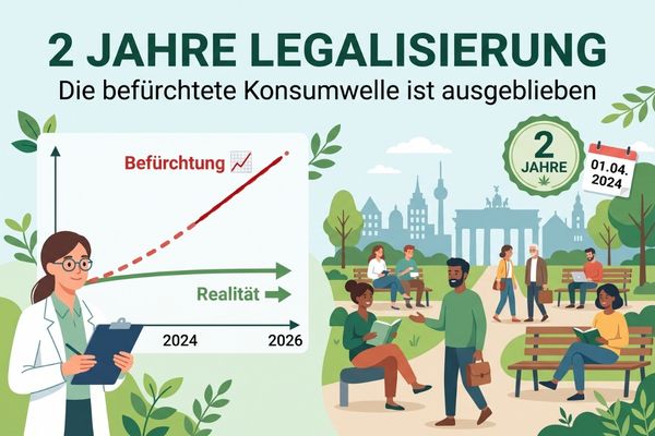 Fast 36.000 Befragte, vier Jahre Daten, ein klares Ergebnis: Seit der Legalisierung im April 2024 ist der Cannabiskonsum in Deutschland nicht gestiegen. Wir ordnen die neue Studie ein und zeigen, warum sie in der aktuellen Debatte so wichtig ist. 🌱