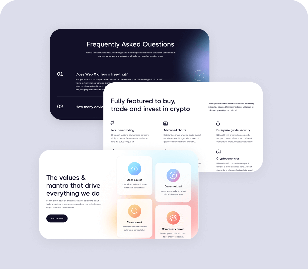 Web3 X - 35 Sections Included - Crypto & Web3 Webflow Template