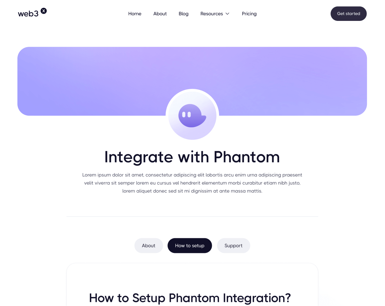 Web3 X - Integration Single page - Crypto & Web3 Webflow Template